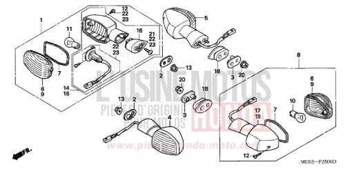 CLIGNOTANT (SAUF CM) CBR600RR3 de 2003